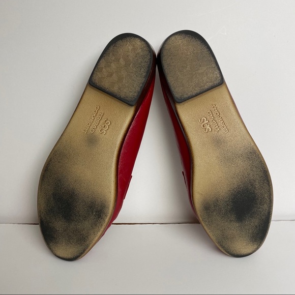 SAS Red Leather Loafer size 6.5 - Picture 6 of 12